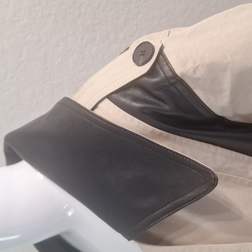 ee:some Open Front Jacket Tan/Black Faux Leather - Picture 11 of 12